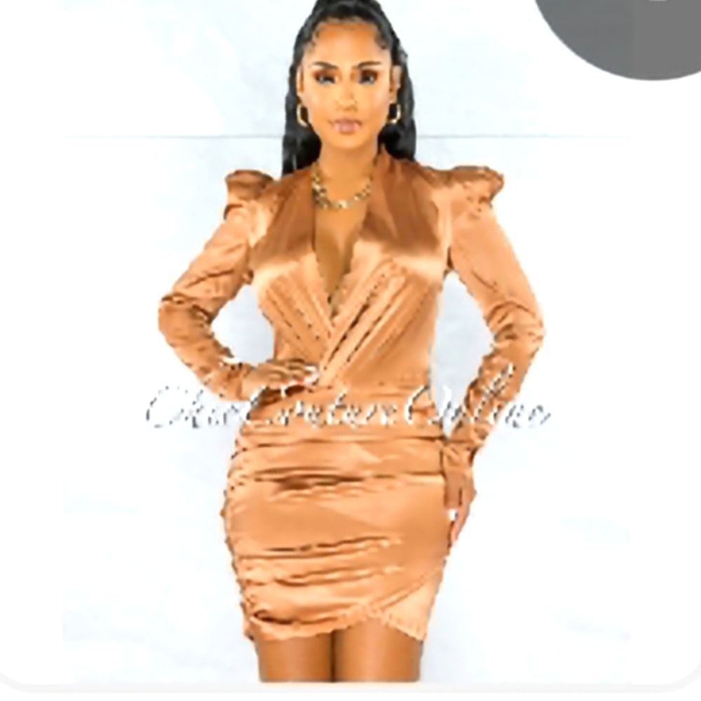 Satin Cocktail Dress